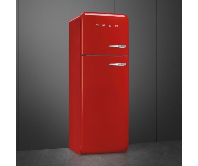 Smeg FAB30LRD5 linksdraaiende retro koelkast - rood