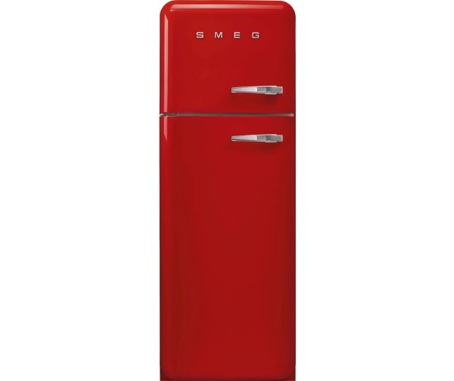 Smeg FAB30LRD5 linksdraaiende retro koelkast - rood