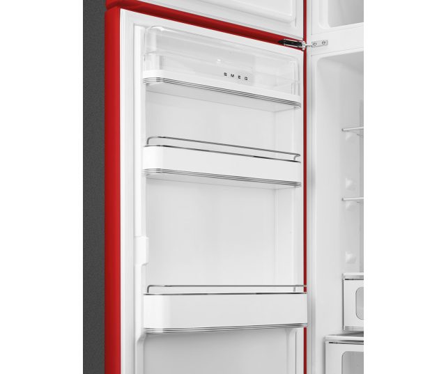 Smeg FAB30LRD5 linksdraaiende retro koelkast - rood