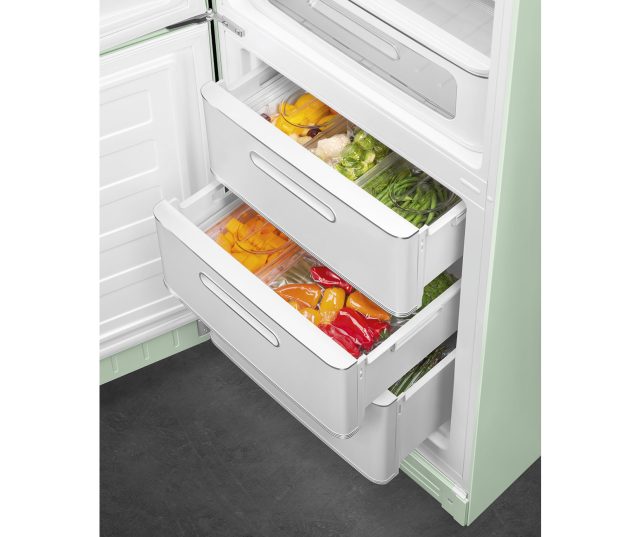 Smeg FAB32LPG5 koelkast watergroen - linksdraaiend