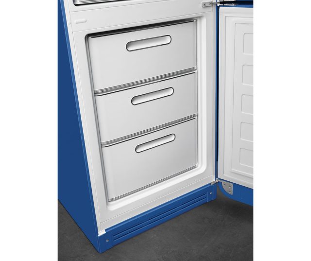 Smeg FAB32RBE5 retro jaren 50 koelkast blauw - rechtsdraaiend
