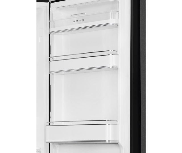 Smeg FAB32RBL5 retro jaren 50 koelkast zwart - rechtsdraaiend