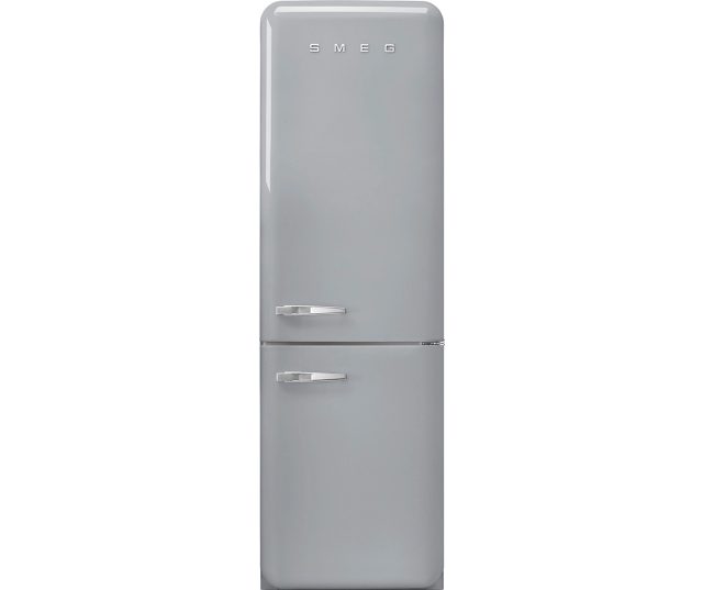 Smeg FAB32RSV5 retro jaren 50 koelkast zilver- rechtsdraaiend