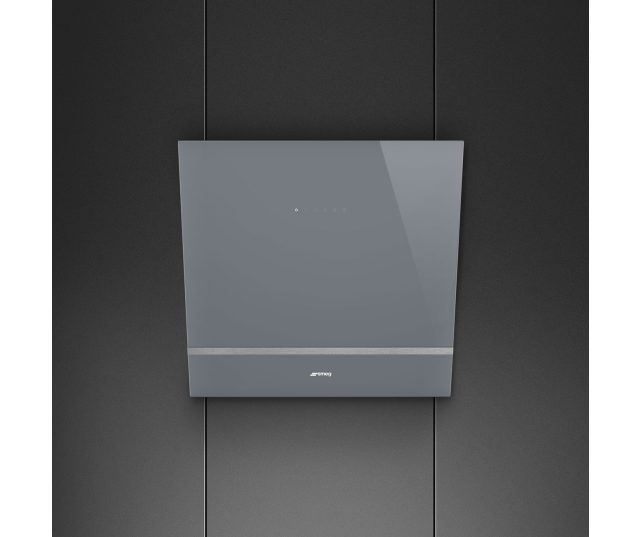 Smeg KV26S afzuigkap schuin anti-hoofdstoot - zilver