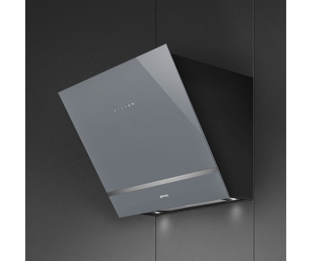 Smeg KV26S afzuigkap schuin anti-hoofdstoot - zilver