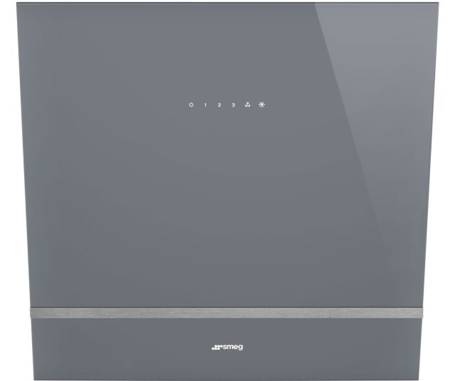 Smeg KV26S afzuigkap schuin anti-hoofdstoot - zilver