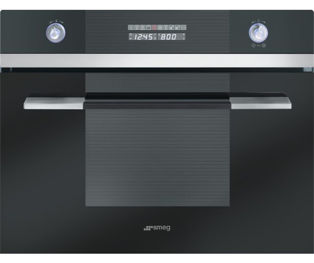 Smeg SC45MCNE2 combi-magnetron zwart