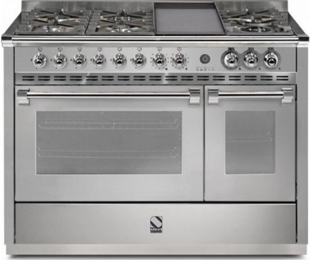 Steel A12FF-4BM Ascot gas fornuis - 120 cm breed