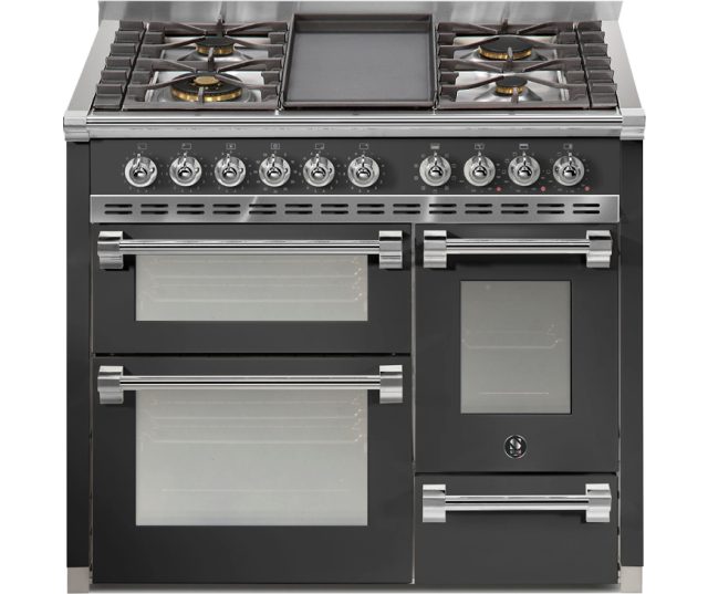 Steel AQ10SFF-4B Ascot gas fornuis - 100 cm - combi-stoomoven