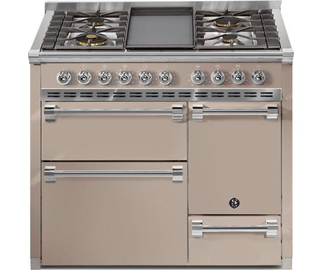 Steel AQ10SFF-D-4B Ascot gas fornuis - 100 cm - combi-stoomoven