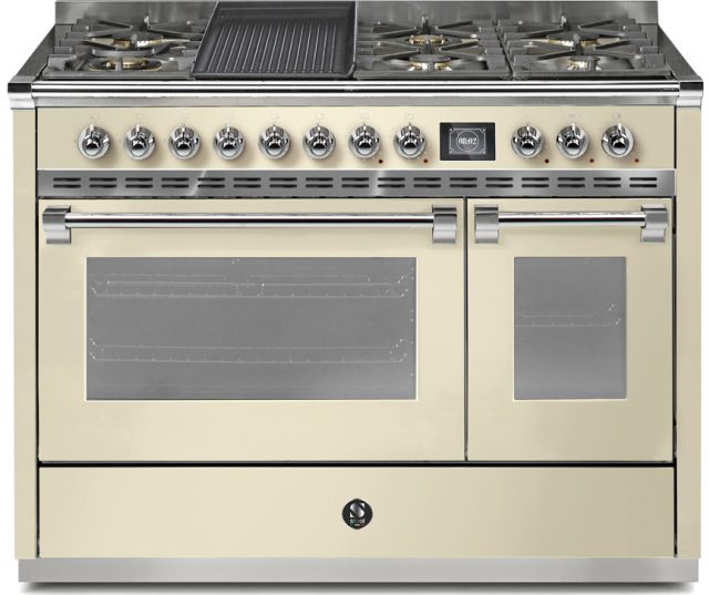 Steel AQ12SF-4BM Ascot gas fornuis - combi-stoomoven - 120 cm
