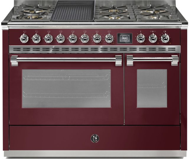 Steel AQ12SF-4BM Ascot gas fornuis - combi-stoomoven - 120 cm