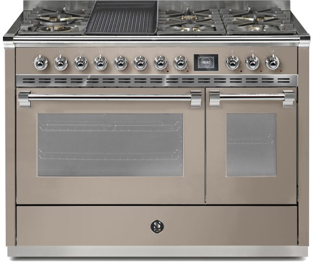 Steel AQ12SF-6B Ascot gas fornuis - combi-stoomoven - 120 cm.