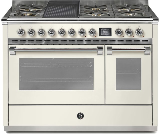 Steel AQ12SF-6B Ascot gas fornuis - combi-stoomoven - 120 cm.