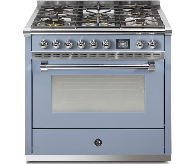 Steel AQ9S-4M Ascot gasfornuis - combi-stoomoven - met 6 kW mega wok