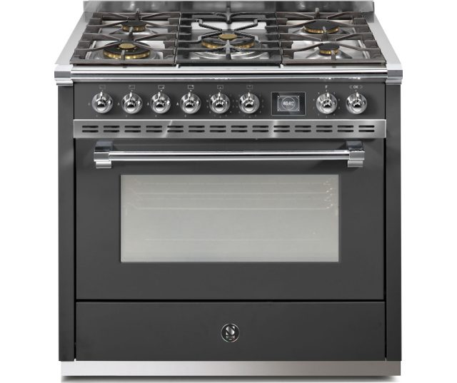 Steel AQ9S-4M Ascot gasfornuis - combi-stoomoven - met 6 kW mega wok
