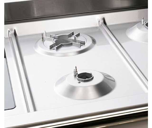 Steel EQ10FF-6 fornuis met dubbele oven - 100 cm breed