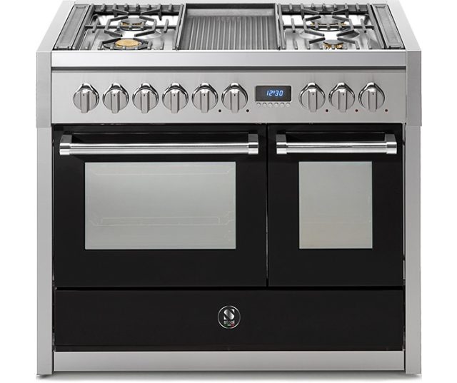 Steel G10FF-4B fornuis in de kleur Nero