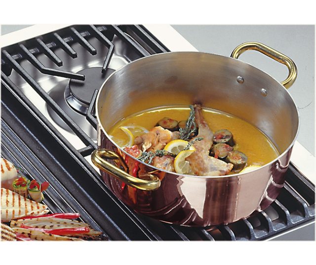Steel G9F-4B rvs fornuis - 90 cm. breed - met frytop
