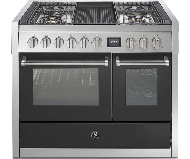 Steel GQ10SF-4B fornuis met combi-stoomoven en grill top - 100 cm breed