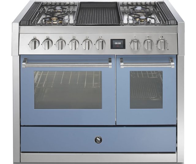 Steel GQ10SF-4B fornuis met combi-stoomoven en grill top - 100 cm breed