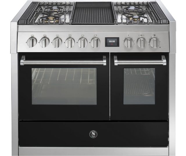 Steel GQ10SF-4B fornuis met combi-stoomoven en grill top - 100 cm breed