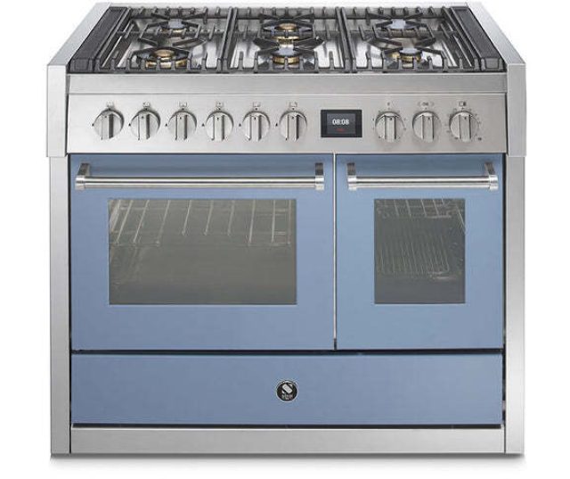 Steel GQ10SF-6W rvs fornuis met combi-stoomoven - 100 cm breed