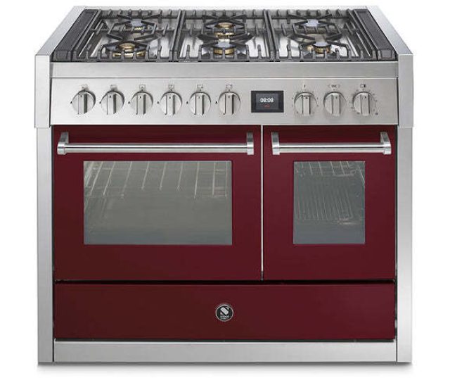 Steel GQ10SF-6W rvs fornuis met combi-stoomoven - 100 cm breed
