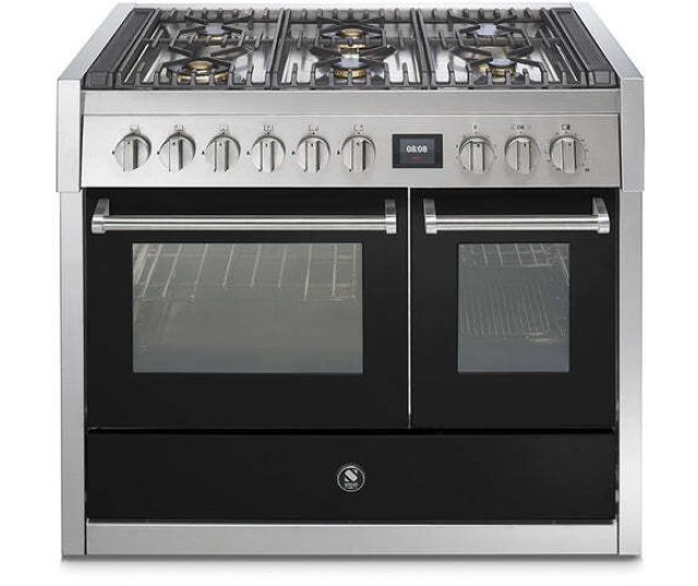 Steel GQ10SF-6W rvs fornuis met combi-stoomoven - 100 cm breed