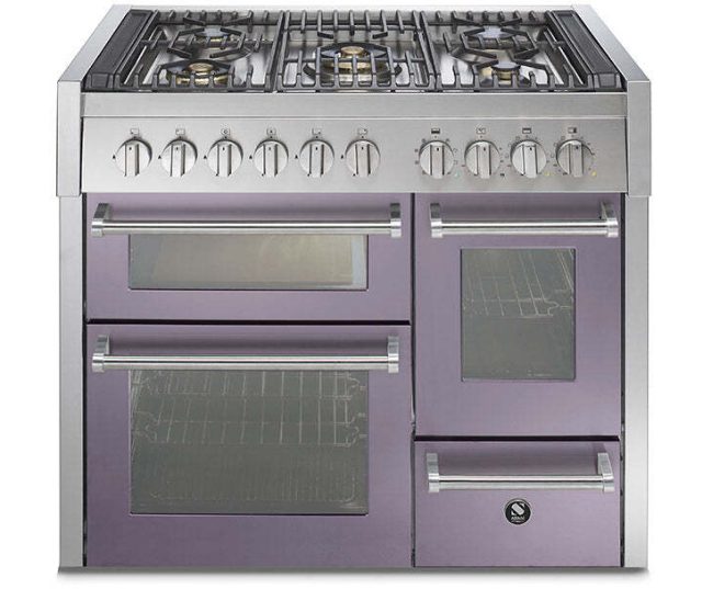 Steel GQ10SFF-6W fornuis met 3 ovens - 100 cm. breed - Genesi