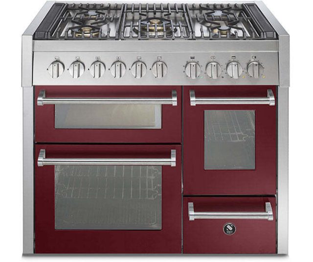 Steel GQ10SFF-6W fornuis met 3 ovens - 100 cm. breed - Genesi
