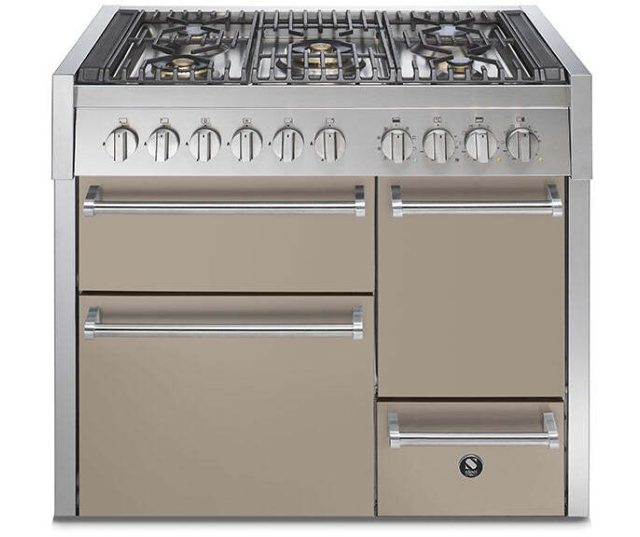 Steel GQ10SFF-D-4M fornuis met combi-stoomoven - Genesi - 100 cm. breed