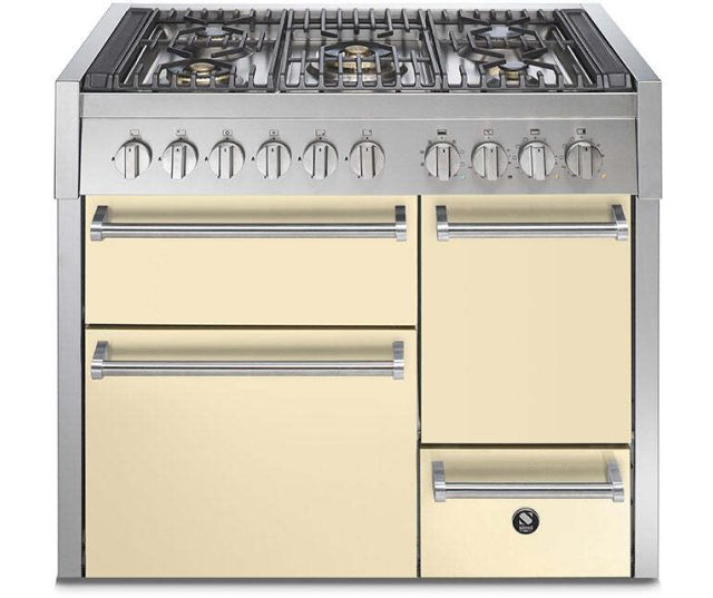 Steel GQ10SFF-D-4M fornuis met combi-stoomoven - Genesi - 100 cm. breed