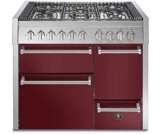 Steel GQ10SFF-D-4M fornuis met combi-stoomoven - Genesi - 100 cm. breed