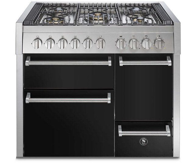Steel GQ10SFF-D-4M fornuis met combi-stoomoven - Genesi - 100 cm. breed