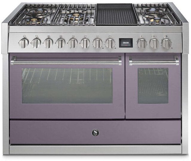 Steel GQ12SF-4BM rvs fornuis met combi-stoomoven - 120 cm breed