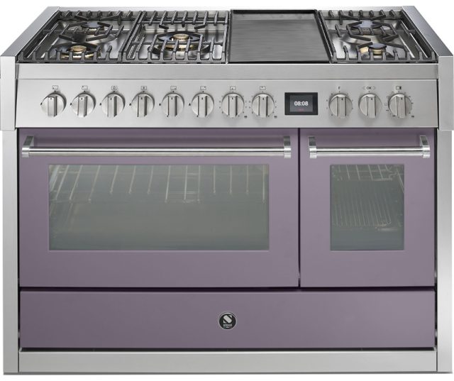 Steel GQ12SF-4TM rvs fornuis met combi-stoomoven - 120 cm breed