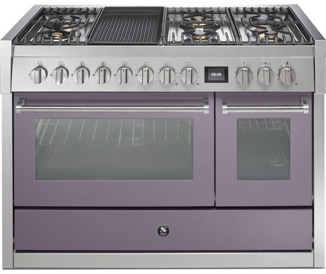Steel GQ12SF-6B rvs fornuis met combi-stoomoven - 120 cm breed