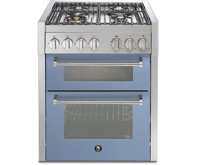 Steel GQ7SF-4 fornuis met combi-stoomoven - 70 cm. - dubbele oven