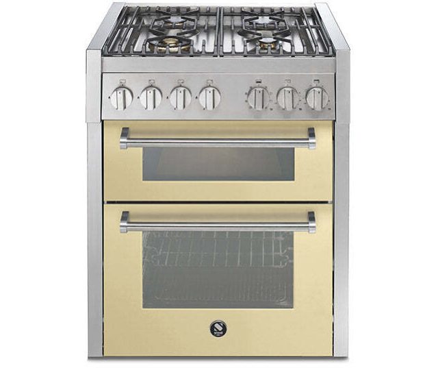 Steel GQ7SF-4 fornuis met combi-stoomoven - 70 cm. - dubbele oven