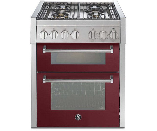 Steel GQ7SF-4 fornuis met combi-stoomoven - 70 cm. - dubbele oven