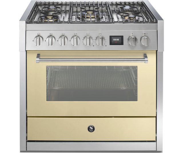Steel GQ9S-4M fornuis - combi stoomoven - 90 cm. breed