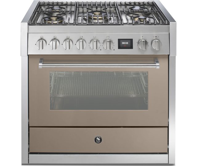 Steel GQ9S-4M fornuis - combi stoomoven - 90 cm. breed