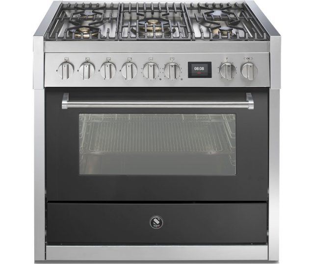 Steel GQ9S-4M fornuis - combi stoomoven - 90 cm. breed