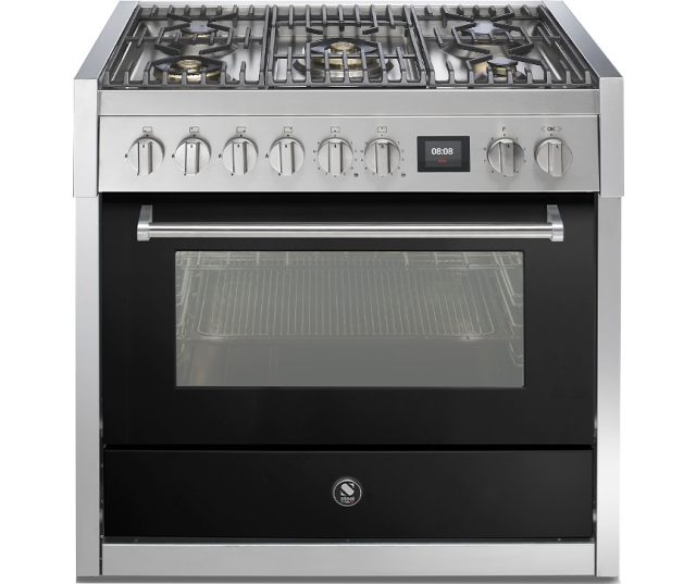 Steel GQ9S-6W fornuis met combi stoomoven