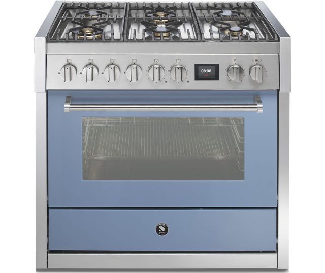 Steel GQ9S-6W fornuis met combi stoomoven