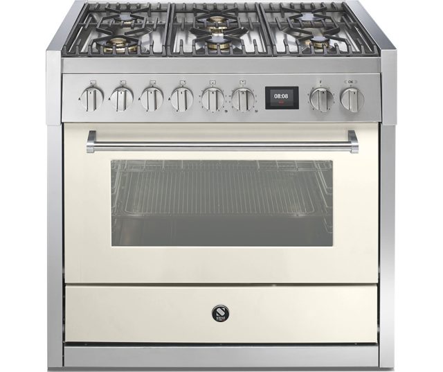 Steel GQ9S-6W fornuis met combi stoomoven