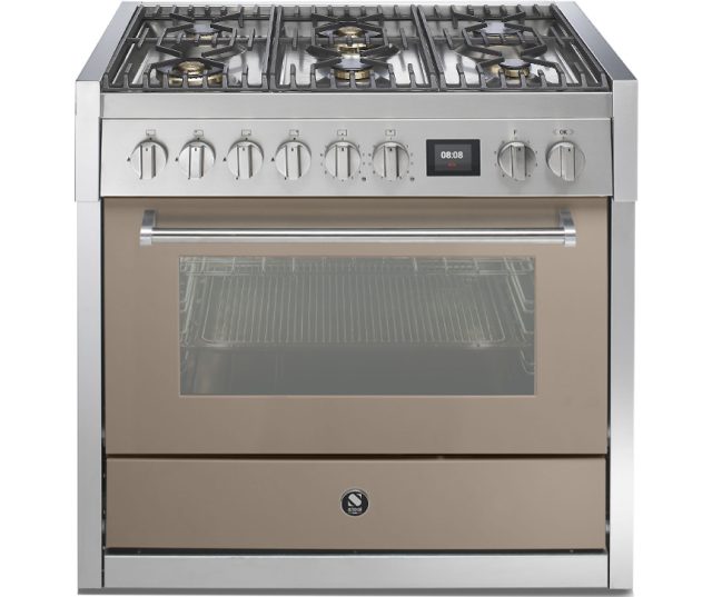 Steel GQ9S-6W fornuis met combi stoomoven