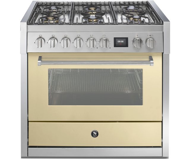Steel GQ9S-6W fornuis met combi stoomoven