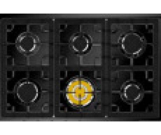 Steel X10FF-6 Oxford mat-zwart fornuis